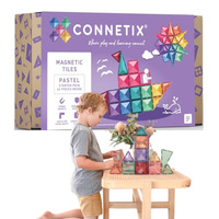 Klocki magnetyczne Pastel Starter Pack 64 el. Connetix