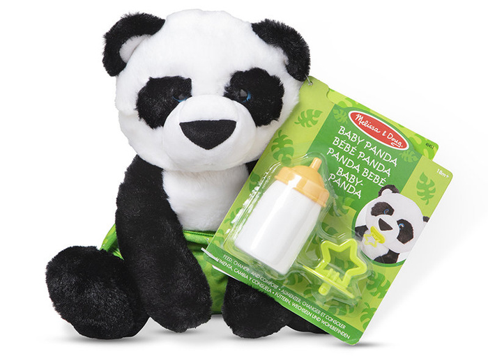 Przytulanka zwierzątko do karmienia Dziecko Pandy z butelką Melissa and Doug