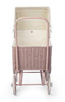 Wózek retro dla lalek Doll Pram Retro Rattan Rose Astrup