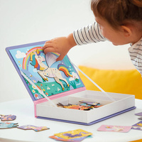 Układanka magnetyczna Jednorożce Magnetibook Janod