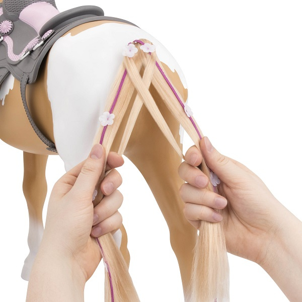 Duży Koń dla lalki Palomino z akcesoriami do czesania i stylizacji 50cm Our Generation