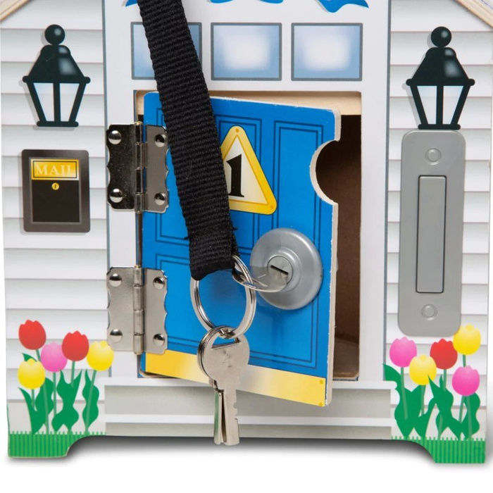 Domek motoryczny z drewna z laleczkami Melissa & Doug 