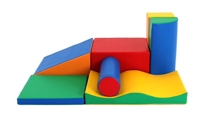 Duże klocki piankowe do wspinaczki i aktywnej zabawy dla dzieci zestaw wielokolorowy Discoverer IGLU