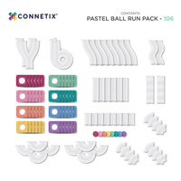 Klocki magnetyczne kulodrom Pastel Ball Run Pack 106 el. Connetix