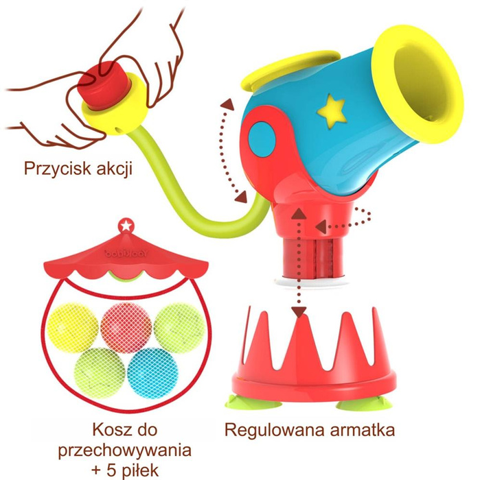 Armatka wodna zabawka do kąpieli Yookidoo