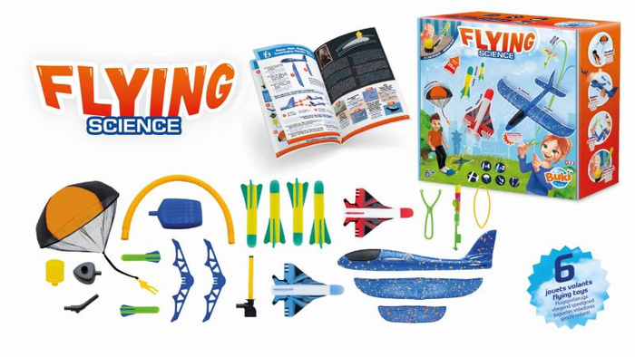Latająca Nauka Zabawkowe rakiety odrzutowce szybowce spadochrony Buki