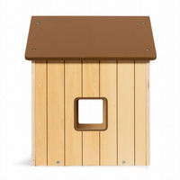 Domek drewniany z akcesoriami dla pluszowych piesków Astrup