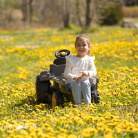 Smoby Traktor XXL szary na pedały z przyczepką solidny i funkcjonalny Pojazd dla dzieci