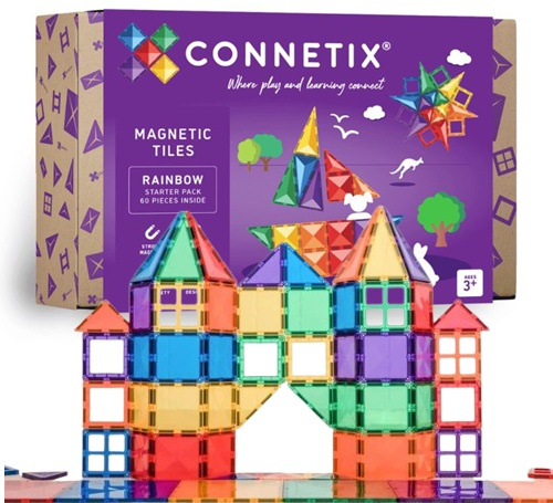 Klocki magnetyczne Rainbow Starter Pack 60 el. Connetix