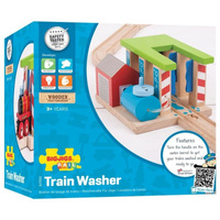 Kolorowa myjnia dla pociągów Bigjigs Rail