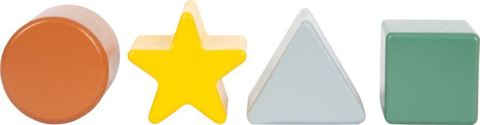 Drewniany sorter dla dzieci kształty i kolory Montessori Small Foot