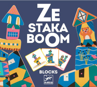 Gra zręcznościowa balansujący domek Djeco zabawki drewniane