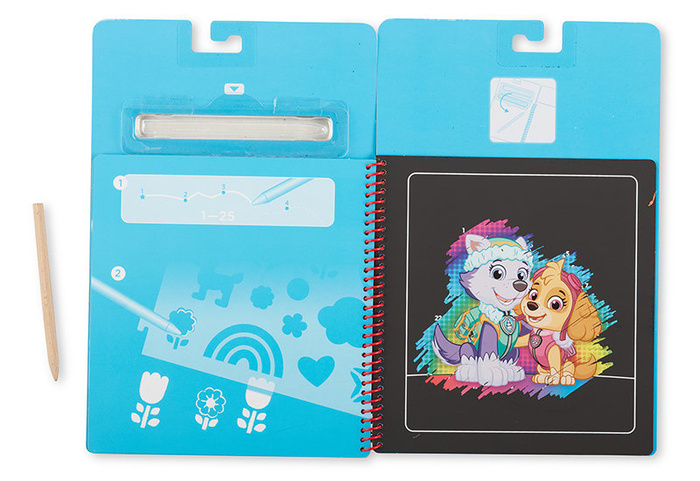 Książeczka ze zdrapywankami Psi Patrol Scratch Art Pad – Skye Melissa and Doug