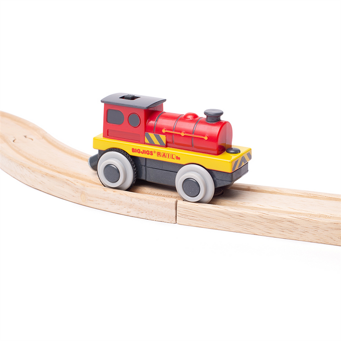 Lokomotywa Might Red Loco z napędem Bigjigs Rail 