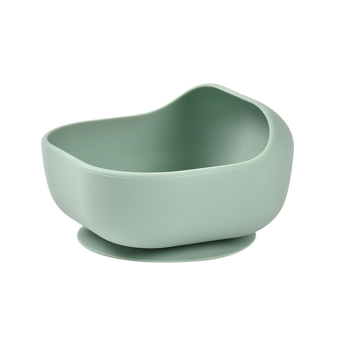 Miseczka dla dzieci silikonowa z przyssawką Sage green Beaba