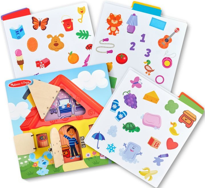 Drewniana plansza aktywności w kształcie domku Blue’s Clues & You Melissa & Doug 