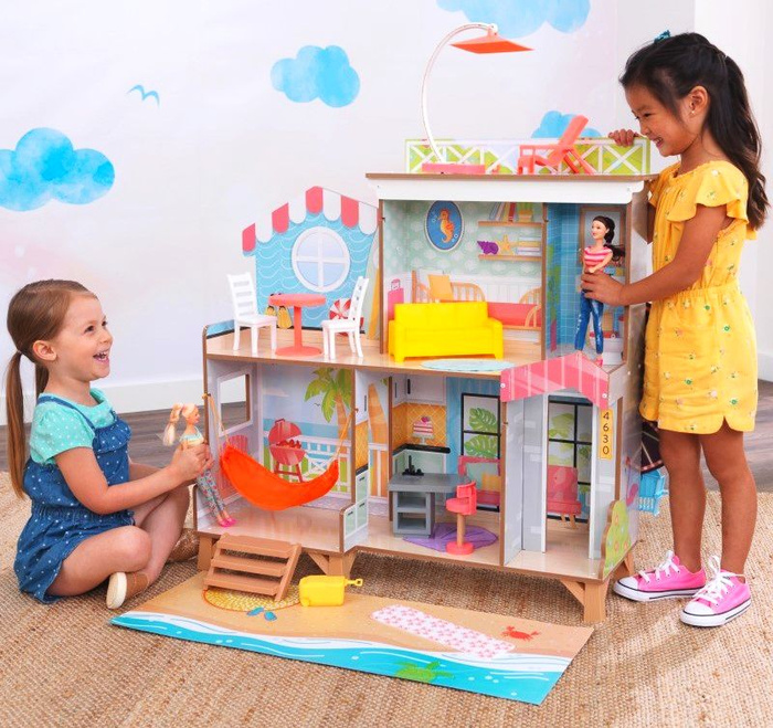 Dwustronny domek dla lalek diabelski młyn Fun Beach House KidKraft 