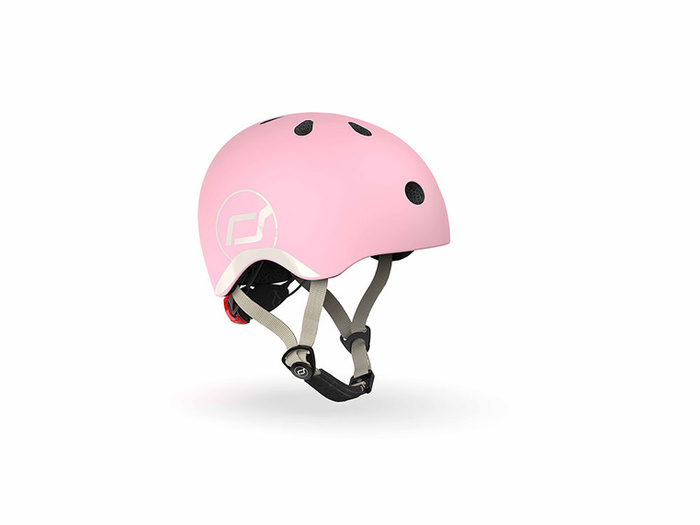 SCOOTANDRIDE Dziecięcy Kask i Ochraniacze Rose XXS-S ochronny Zestaw 1-5 lat