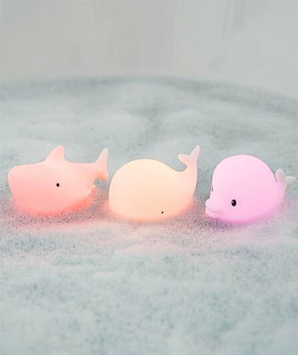 Lampki wodoodporne mini morskie silikonowe 3 szt Rabbit & Friends