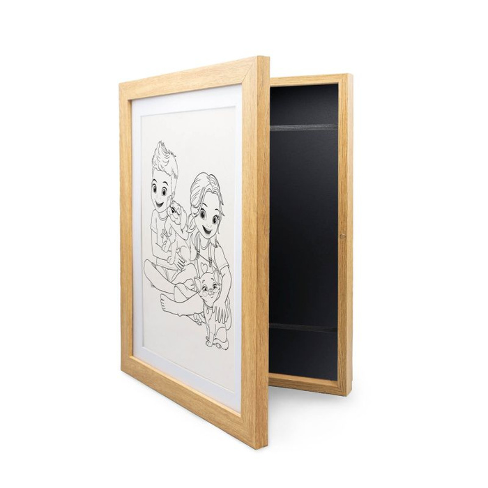 Ramka na obrazki dziecka otwierana 50 rysunków Buki