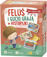 Feluś i Gucio grają w historyjki Nasza Księgarnia gra językowa dla dzieci