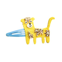 Zestaw kreatywny dla dzieci do tworzenia biżuterii Brokatowe spinki do włosów Egzotyczne zwierzęta Janod