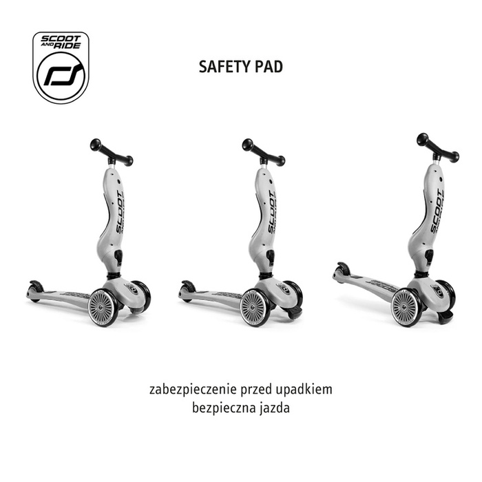 SCOOTANDRIDE Highwaykick 1 2w1 Jeździk i hulajnoga 1-5 lat Olive