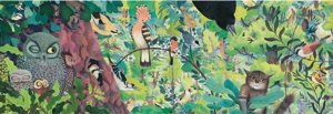 Puzzle panoramiczne Sowy i Ptaki 1000 el Gallery Djeco