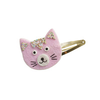 Zestaw kreatywny dla dzieci do tworzenia biżuterii brokatowe spinki do włosów Pieski i kotki Janod