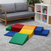 Duże klocki piankowe do wspinaczki i aktywnej zabawy dla dzieci zestaw wielokolorowy Little Crawler IGLU