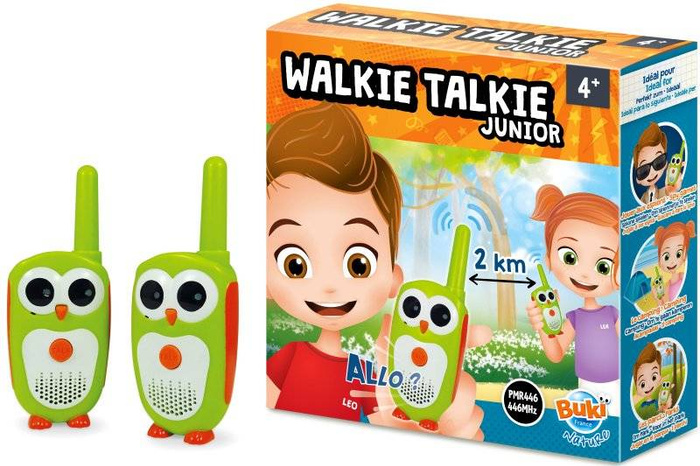 Walkie-Talkie Junior zasięg 2 km Buki nauka i zabawa