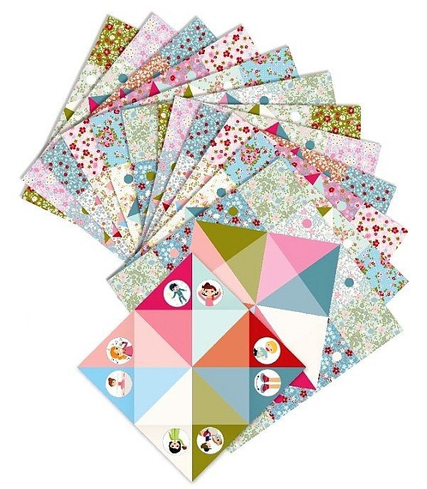 Artystyczny zestaw do origami i gra w "Wyzwanie"  Djeco