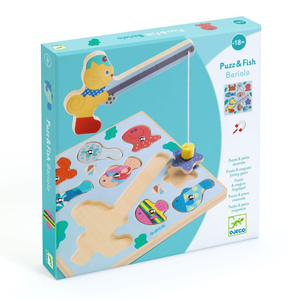 Drewniana Układanka Magnetyczna Puzz & Fish Bariolo Djeco