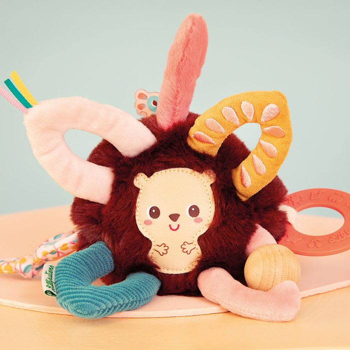 Pluszowa piłeczka aktywizująca Jeżyk Leon Lilliputiens