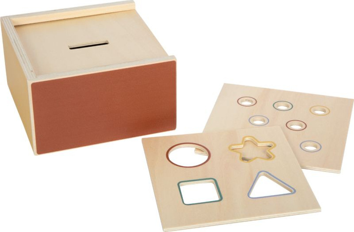 Drewniany sorter dla dzieci kształty i kolory Montessori Small Foot