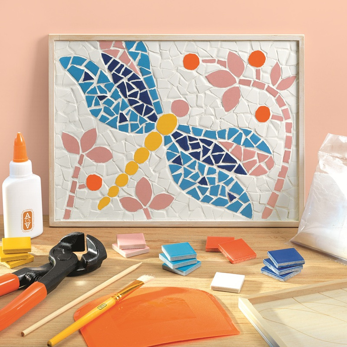 Djeco Zestaw artystyczny z akcesoriami dla dorosłych AGA Atelier 72 Mozaika