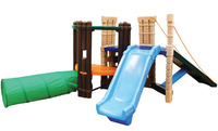 Little Tikes Plac Zabaw Przeplotnia ze zjeżdżalnią 120cm i tunelem do kreatywnych zabaw