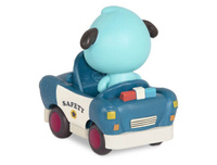 Zestaw 3 miękkich mini samochodzików sensorycznych światło i dźwięk Light Up Cars B.toys