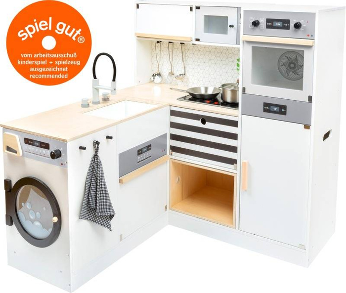 Drewniana kuchnia modułowa z pralką i akcesoriami Small Foot Design