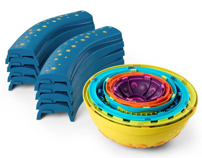 Modułowa ścieżka sensoryczna dla dzieci 16 elementów Planet Hopper B.Toys