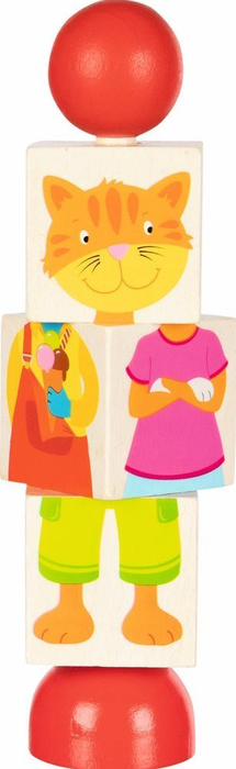 Układanka na paliku Rotujące zwierzęta Goki