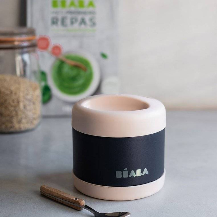 Pojemnik obiadowy Termos ze stali nierdzewnej z hermetycznym zamknięciem 500 ml light pink/night blue Beaba