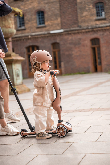SCOOTANDRIDE Highwaykick 1 Push and Go 2w1 Jeździk i hulajnoga z rączką do prowadzenia 1-5 lat SCOOTANDRIDE Highwaykick 1 Push and Go 2w1 Jeździk i hulajnoga z rączką do prowadzenia 1-5 lat Mocha