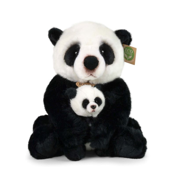 Pluszak dla dzieci Panda z młodym 27 cm Rappa