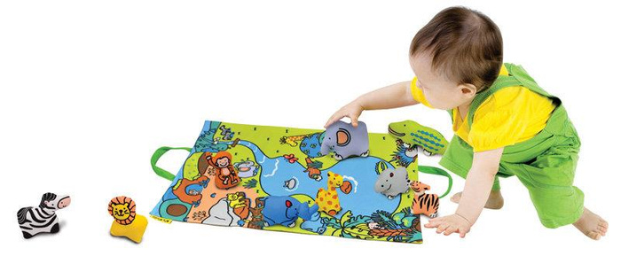 Przenośna mata Dżungla z figurkami K's Kids