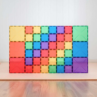 Klocki magnetyczne dla dzieci Rainbow Square Pack 42 el Connetix