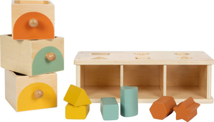 Edukacyjny sorter dla dzieci z szufladkami Montessori Small Foot