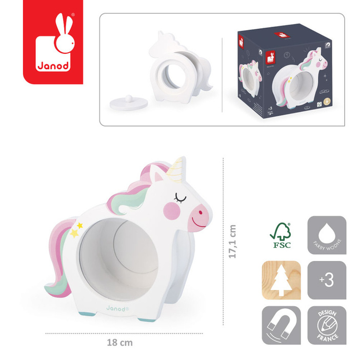 Skarbonka dla dzieci w kształcie Jednorożca Janod