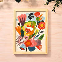 Atelier Grands Augustins Zestaw artystyczny dla dorosłych Ryby i ptaki na tle kwiatów Atelier 23 Djeco 