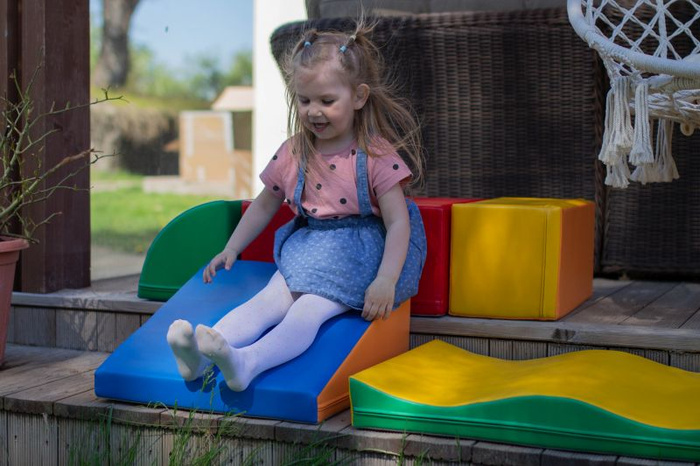 Duże klocki piankowe do wspinaczki i aktywnej zabawy dla dzieci zestaw wielokolorowy Discoverer IGLU